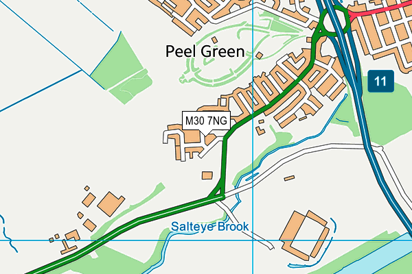 M30 7NG map - OS VectorMap District (Ordnance Survey)