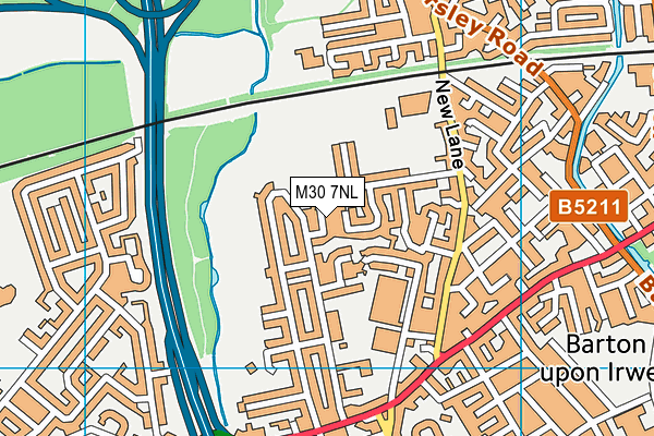 M30 7NL map - OS VectorMap District (Ordnance Survey)