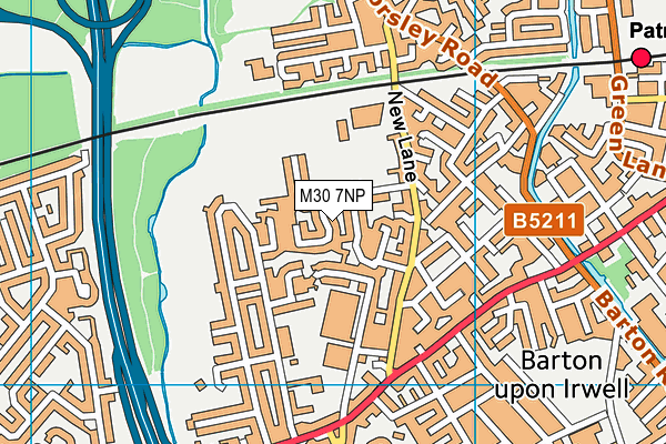 M30 7NP map - OS VectorMap District (Ordnance Survey)