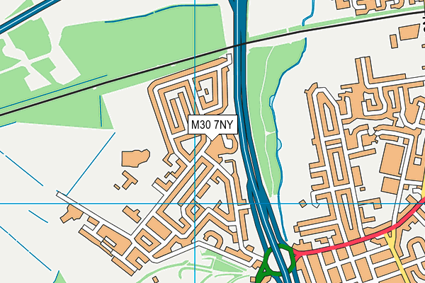 M30 7NY map - OS VectorMap District (Ordnance Survey)