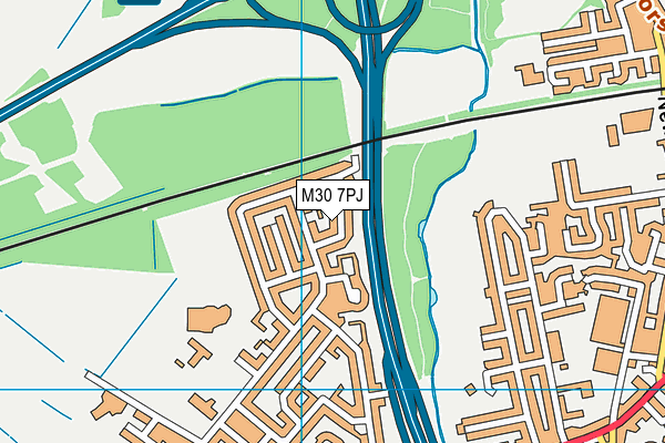 M30 7PJ map - OS VectorMap District (Ordnance Survey)