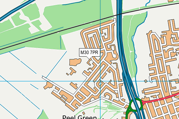 M30 7PR map - OS VectorMap District (Ordnance Survey)