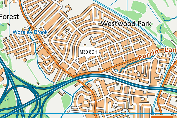 Westwood Park Community Primary School map (M30 8DH) - OS VectorMap District (Ordnance Survey)