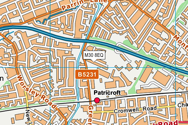 M30 8EQ map - OS VectorMap District (Ordnance Survey)