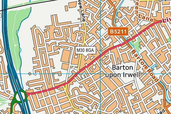 M30 8GA map - OS VectorMap District (Ordnance Survey)