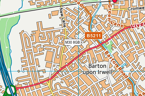 Beech Street Community Primary School map (M30 8GB) - OS VectorMap District (Ordnance Survey)