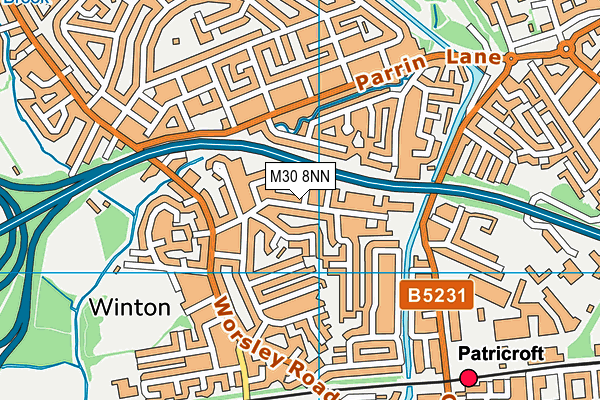 M30 8NN map - OS VectorMap District (Ordnance Survey)