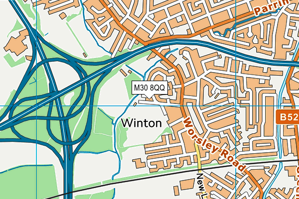 Winton Park map (M30 8QQ) - OS VectorMap District (Ordnance Survey)
