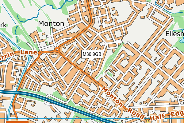 M30 9GB map - OS VectorMap District (Ordnance Survey)