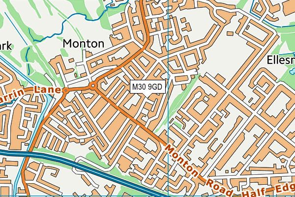 M30 9GD map - OS VectorMap District (Ordnance Survey)