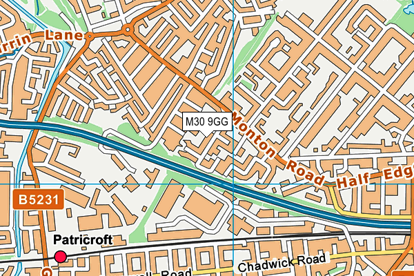 M30 9GG map - OS VectorMap District (Ordnance Survey)