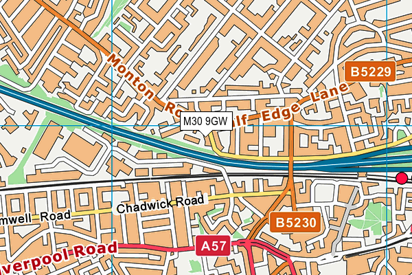 M30 9GW map - OS VectorMap District (Ordnance Survey)