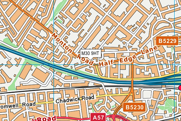 M30 9HT map - OS VectorMap District (Ordnance Survey)