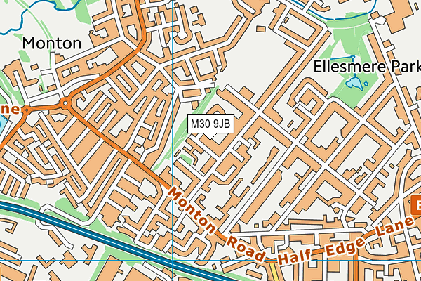 M30 9JB map - OS VectorMap District (Ordnance Survey)