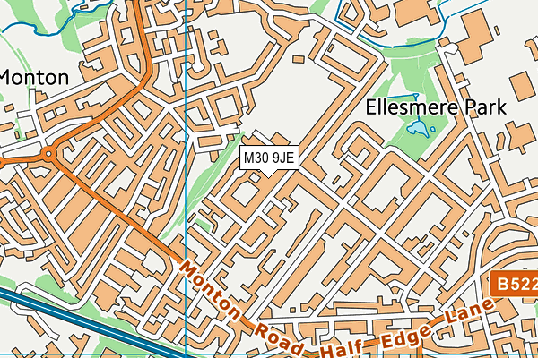 M30 9JE map - OS VectorMap District (Ordnance Survey)