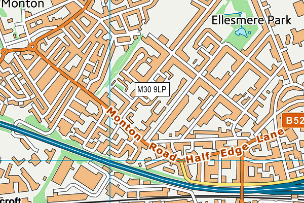 M30 9LP map - OS VectorMap District (Ordnance Survey)