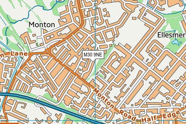 M30 9NE map - OS VectorMap District (Ordnance Survey)