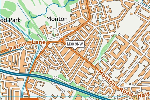 M30 9NW map - OS VectorMap District (Ordnance Survey)