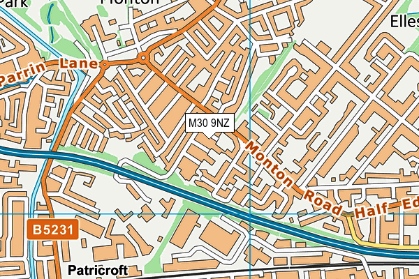 M30 9NZ map - OS VectorMap District (Ordnance Survey)