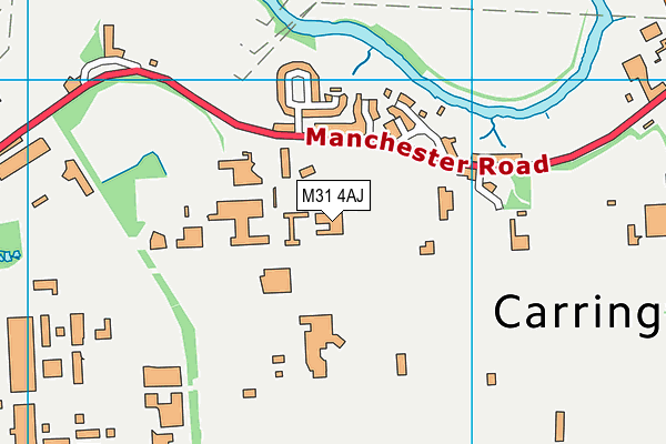 M31 4AJ map - OS VectorMap District (Ordnance Survey)