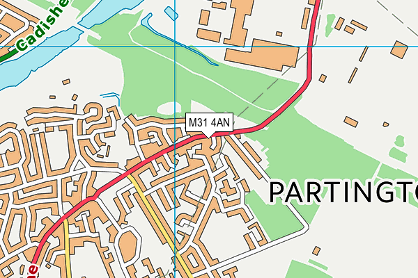 M31 4AN map - OS VectorMap District (Ordnance Survey)