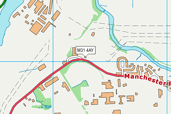 M31 4AY map - OS VectorMap District (Ordnance Survey)