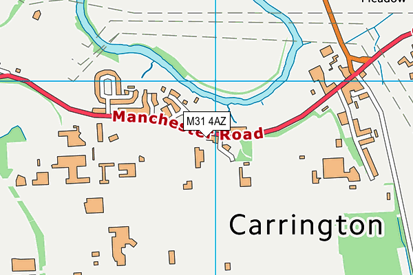 M31 4AZ map - OS VectorMap District (Ordnance Survey)