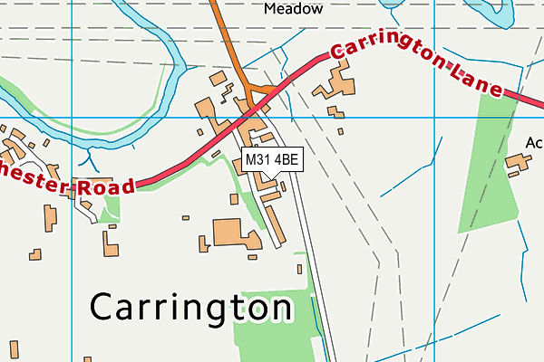 M31 4BE map - OS VectorMap District (Ordnance Survey)