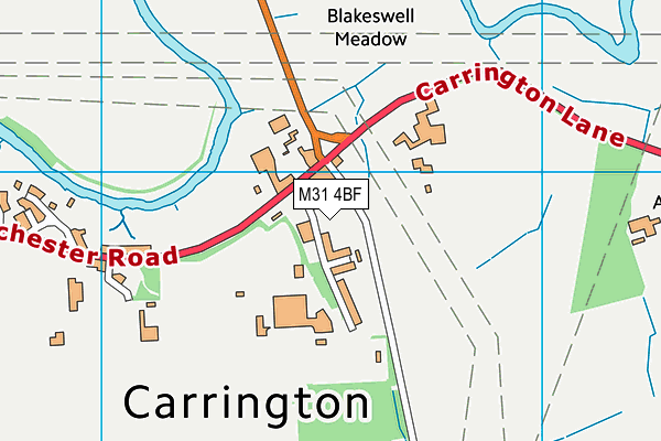 M31 4BF map - OS VectorMap District (Ordnance Survey)