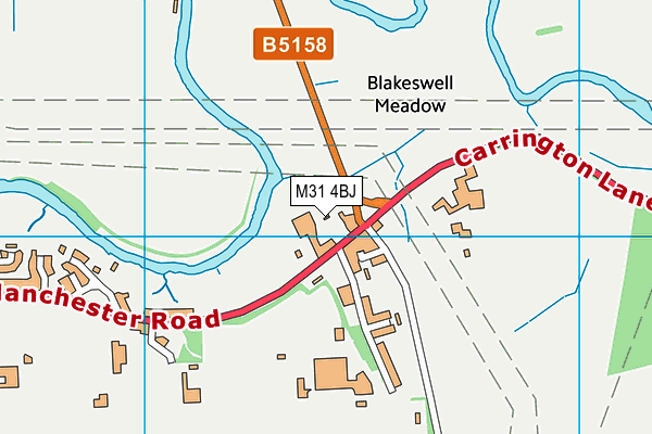 M31 4BJ map - OS VectorMap District (Ordnance Survey)