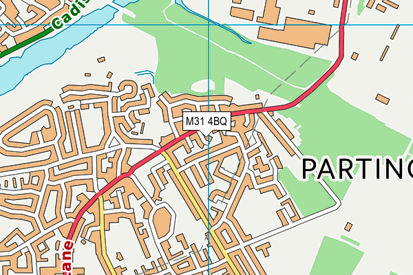 M31 4BQ map - OS VectorMap District (Ordnance Survey)