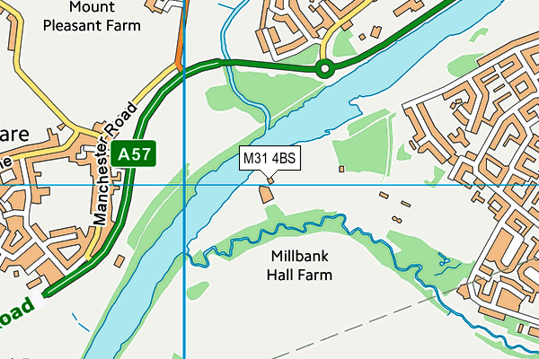 M31 4BS map - OS VectorMap District (Ordnance Survey)