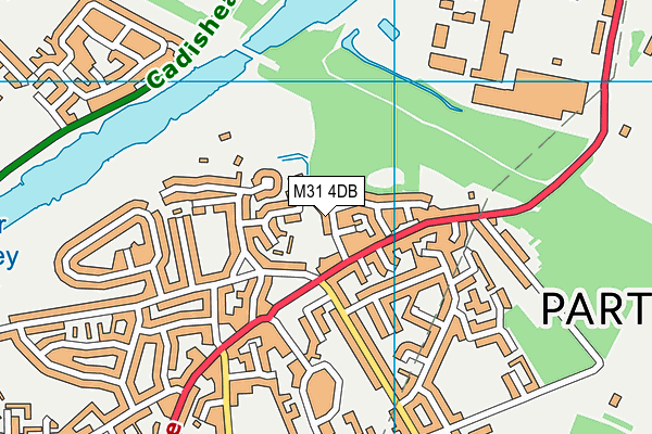 M31 4DB map - OS VectorMap District (Ordnance Survey)