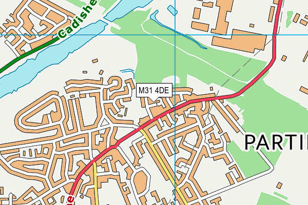 M31 4DE map - OS VectorMap District (Ordnance Survey)