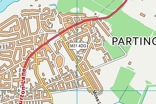 M31 4DG map - OS VectorMap District (Ordnance Survey)