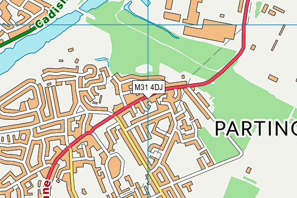 M31 4DJ map - OS VectorMap District (Ordnance Survey)