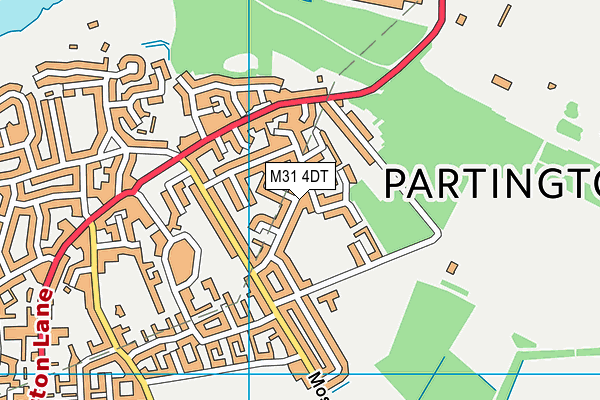 M31 4DT map - OS VectorMap District (Ordnance Survey)