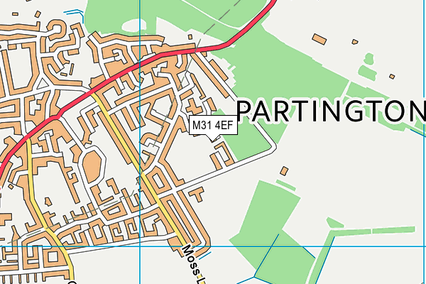 M31 4EF map - OS VectorMap District (Ordnance Survey)