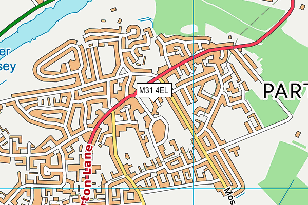 M31 4EL map - OS VectorMap District (Ordnance Survey)