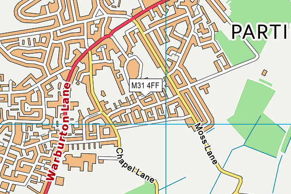 M31 4FF map - OS VectorMap District (Ordnance Survey)