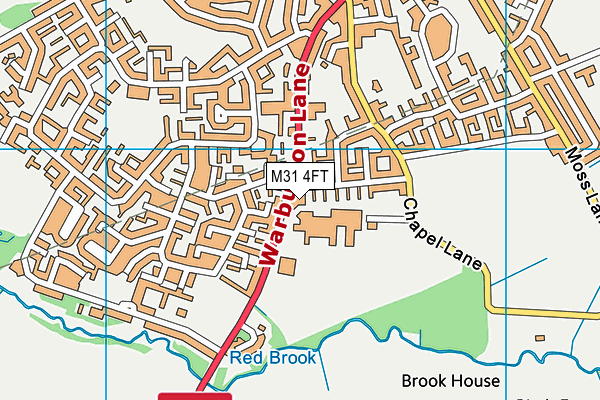 M31 4FT map - OS VectorMap District (Ordnance Survey)