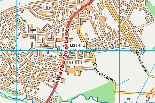 M31 4FU map - OS VectorMap District (Ordnance Survey)