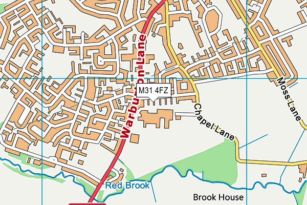 M31 4FZ map - OS VectorMap District (Ordnance Survey)