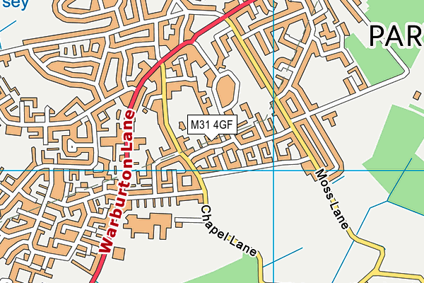 M31 4GF map - OS VectorMap District (Ordnance Survey)