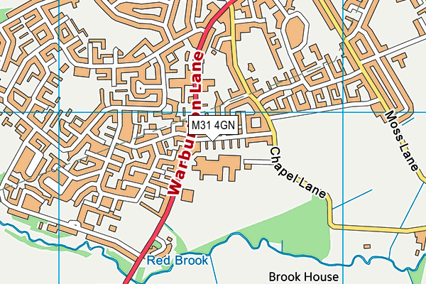 M31 4GN map - OS VectorMap District (Ordnance Survey)