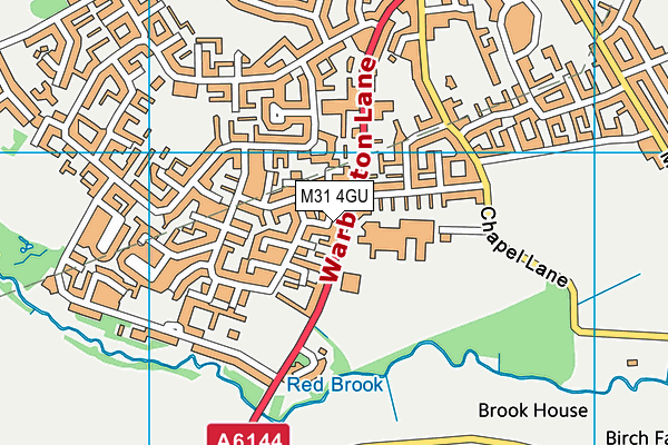 M31 4GU map - OS VectorMap District (Ordnance Survey)