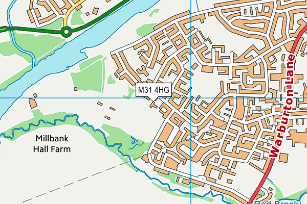 M31 4HG map - OS VectorMap District (Ordnance Survey)