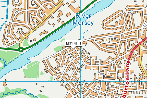 M31 4HH map - OS VectorMap District (Ordnance Survey)