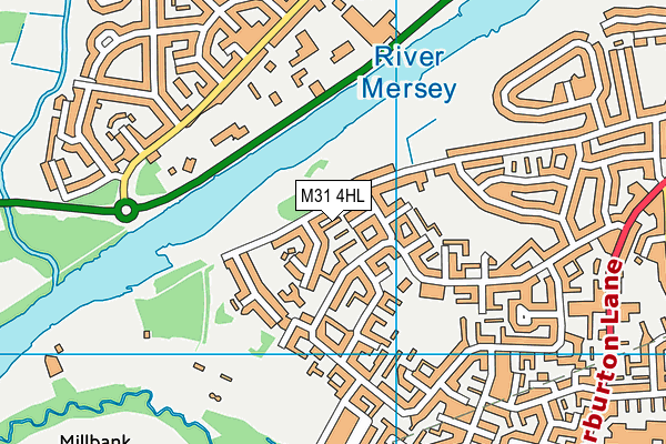M31 4HL map - OS VectorMap District (Ordnance Survey)