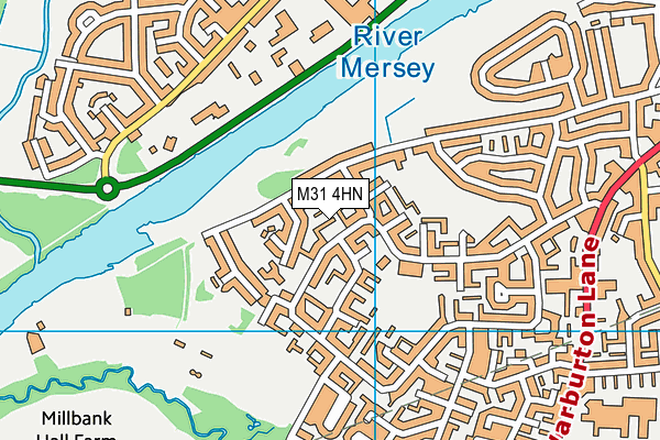 M31 4HN map - OS VectorMap District (Ordnance Survey)